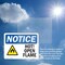 Signmission Hot Surface Sign, 7 in H x 10 in W, Plastic, Hot! Open Flame OS-2PACK-NS-P-710-L-13535 - alternate 7